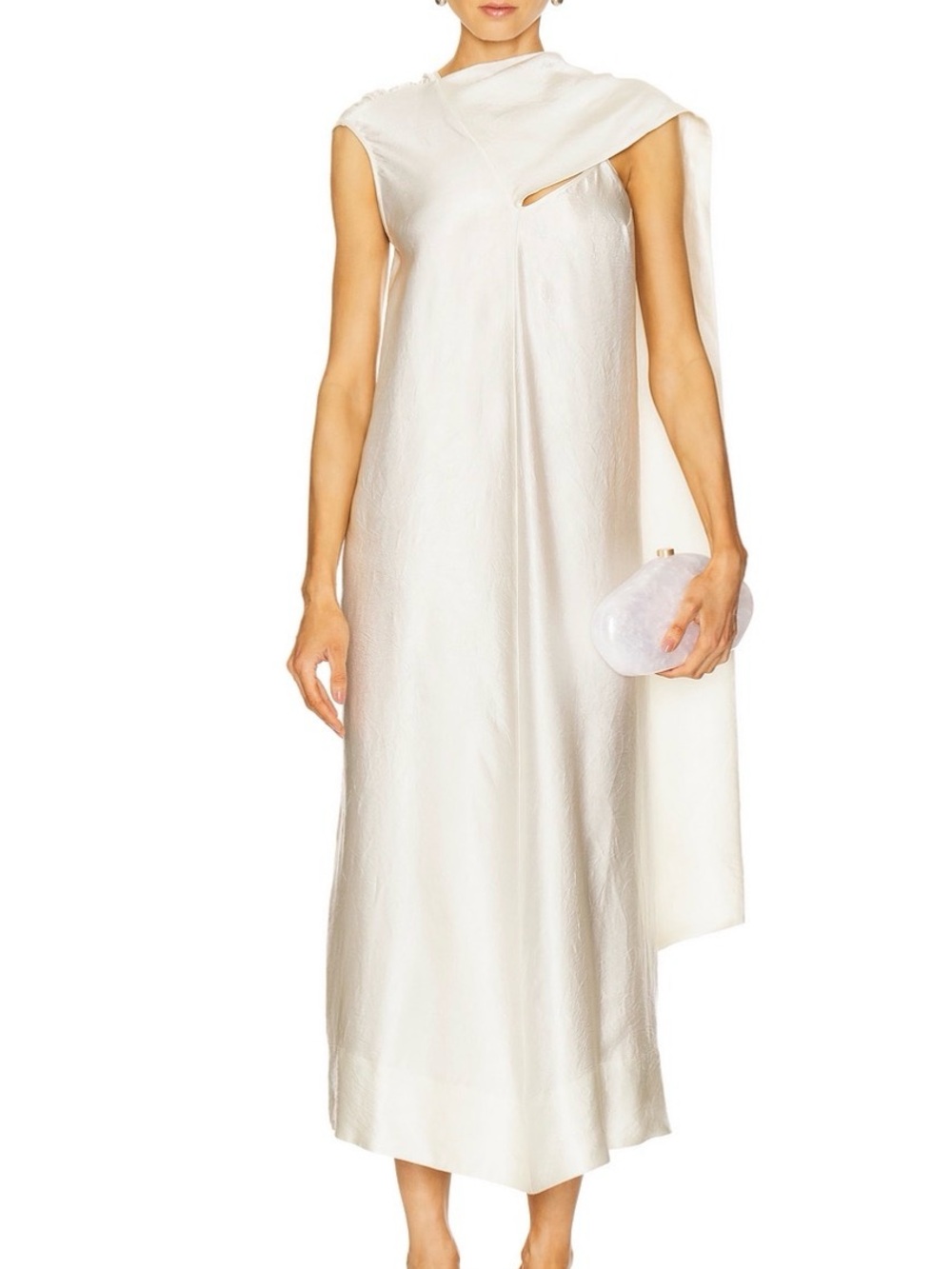 Herskind Leroy Dress in Off White Midi Dress